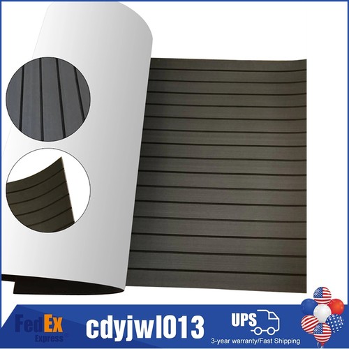Gray foam faux teak marine - gray-foam,