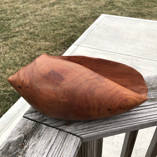 Vintage mcm style brown teak - style,